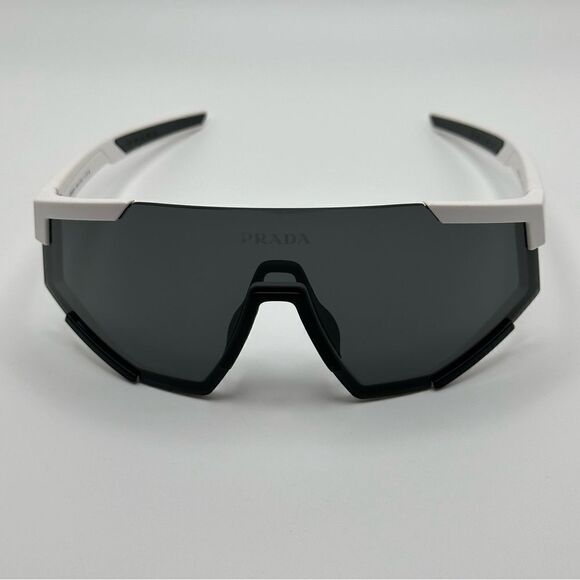 PRADA Sunglasses Linea Rossa PS04WS TWK06F White Rubber/Dark Grey Unisex main image 5